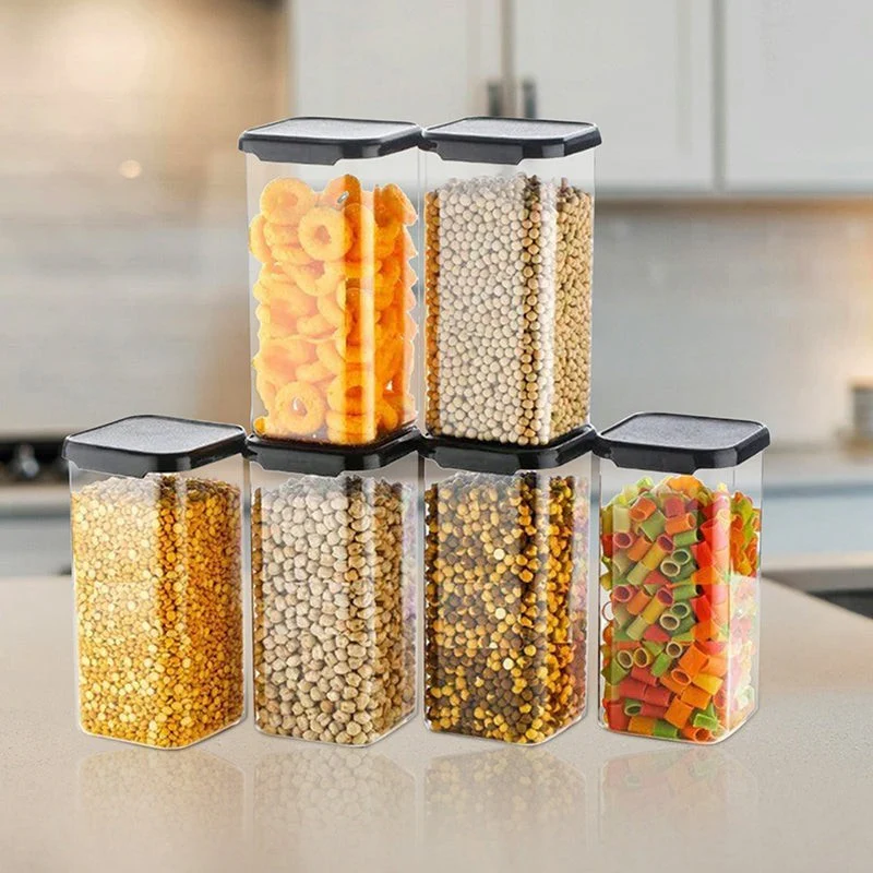 Canden Airtight Plastic Container (1500 mL Each) - Set Of Six